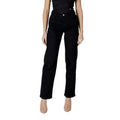 ICHI Black Cotton Relaxed Fit Jean