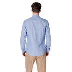 Gianni Lupo Blue Cotton Shirt Gianni Lupo