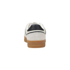 Tommy Hilfiger Jeans Cream Leather Low Top Sneakers - Eljoys Fashion 