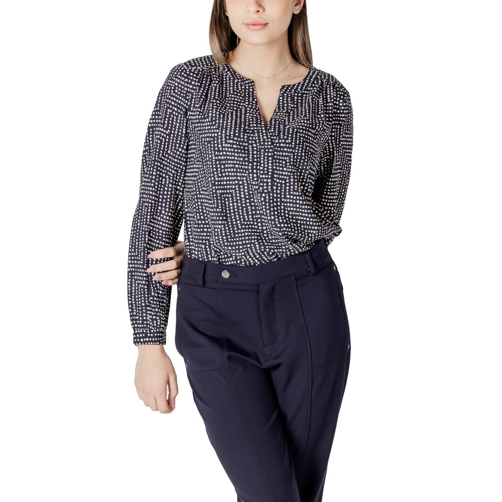 Street One Blue Viscose Blouse Street One