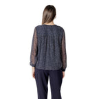 Street One Blue Polyester Blouse - Eljoys Fashion 