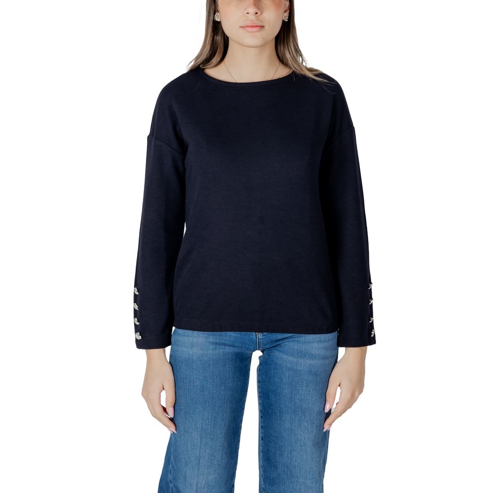 Street One Blue Polyester Sweatshirt - Eljoys Fashion 