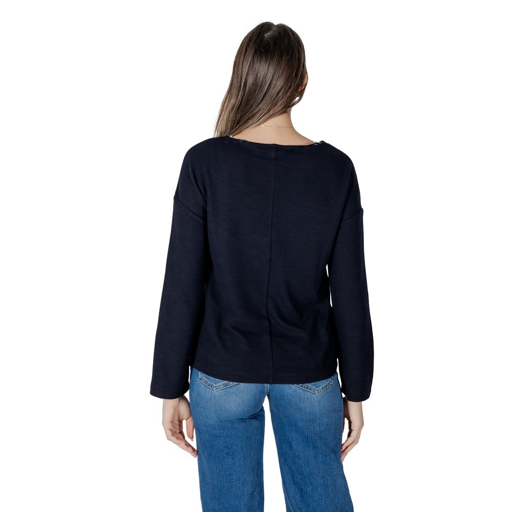 Street One Blue Polyester Sweatshirt - Eljoys Fashion 