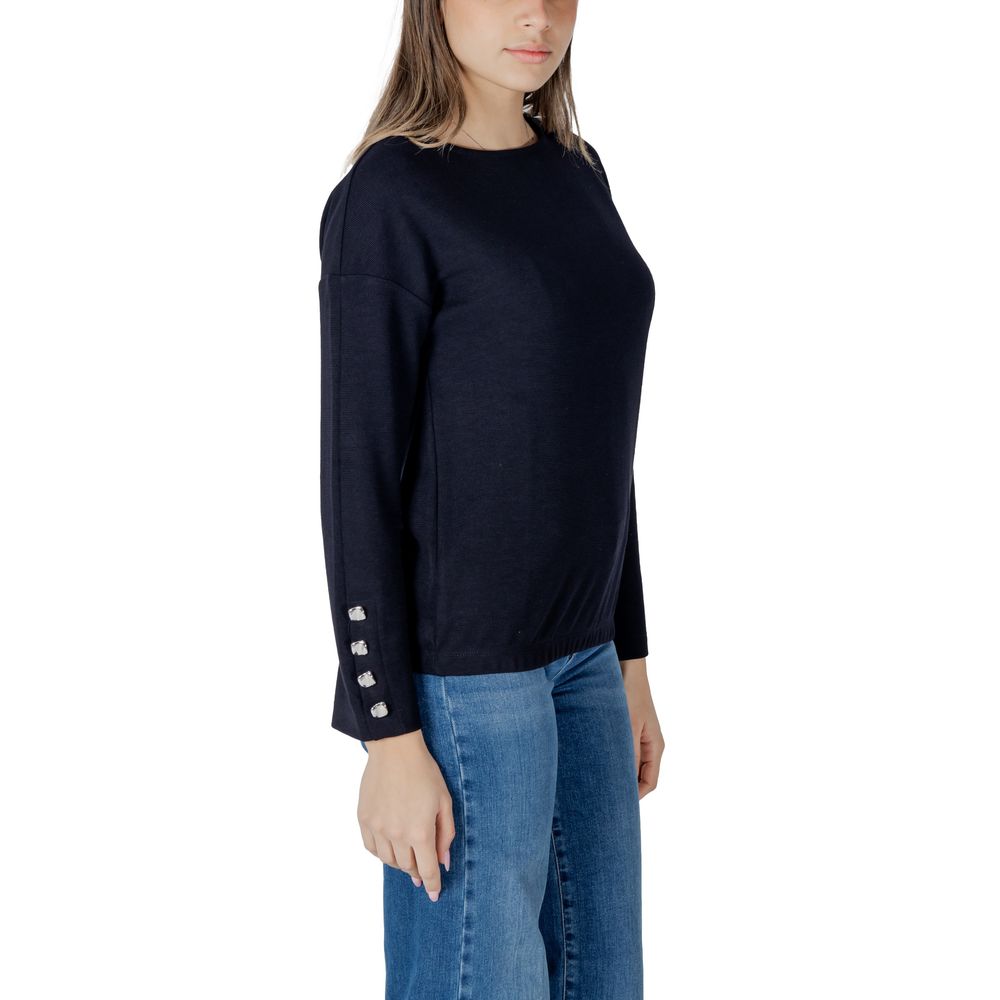 Street One Blue Polyester Sweatshirt - Eljoys Fashion 