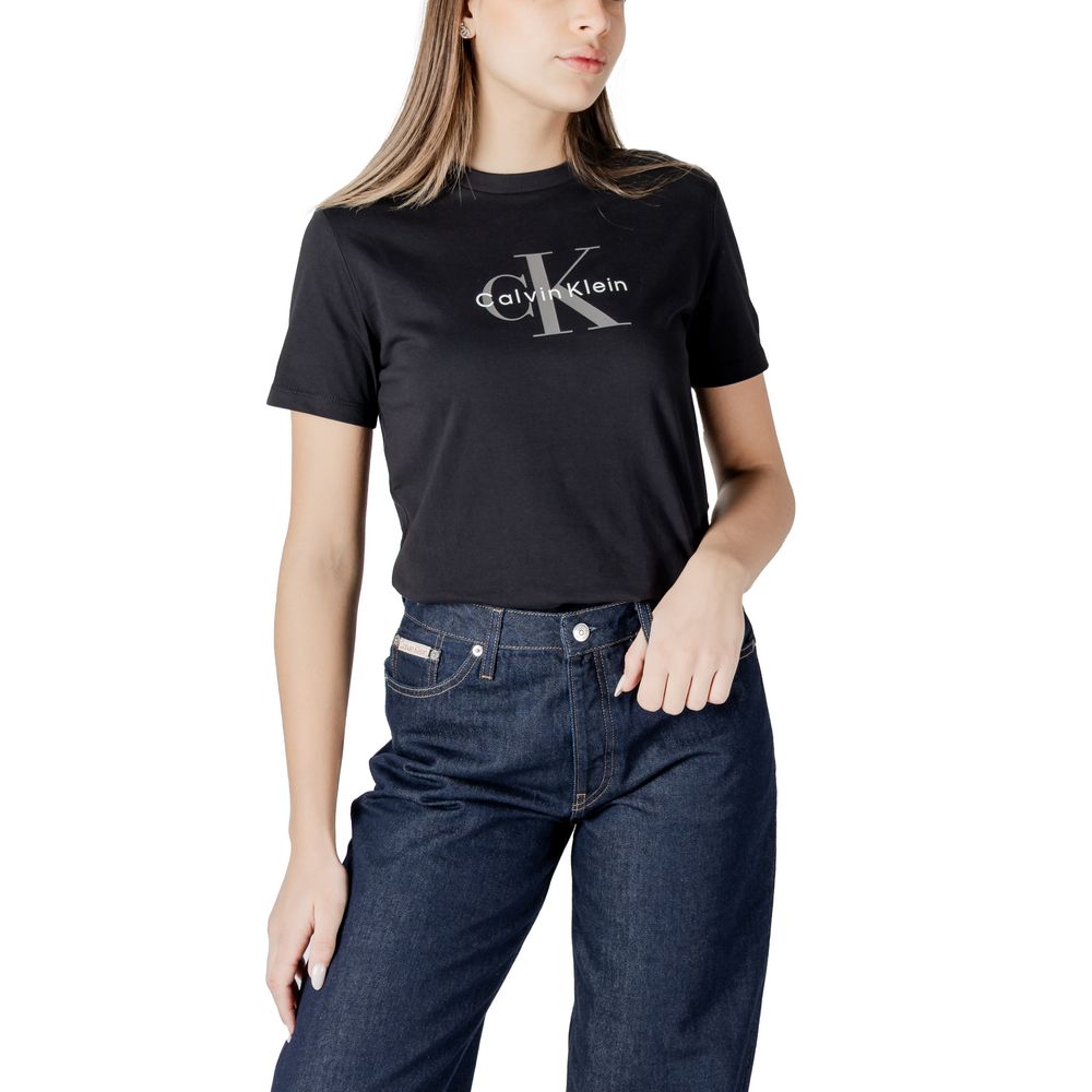 Calvin Klein Jeans Black Cotton T-Shirt Calvin Klein Jeans