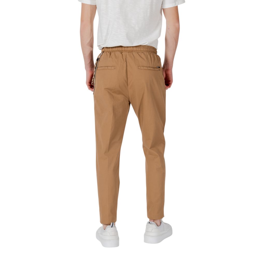 Gianni Lupo Brown Cotton Casual Pants Gianni Lupo