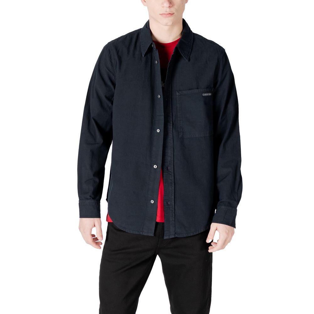 Calvin Klein Jeans Black Cotton Shirt Calvin Klein Jeans