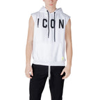 Icon White Cotton Hoodie