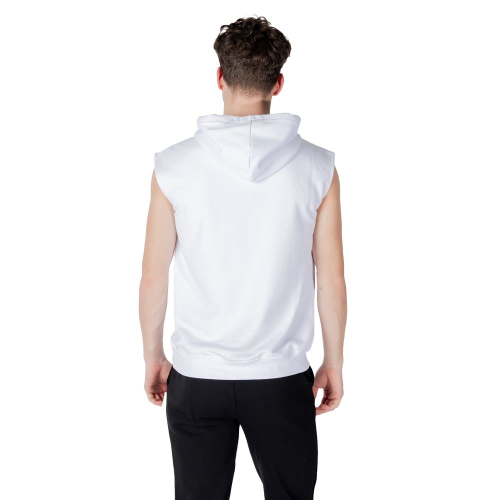 Icon White Cotton Hoodie