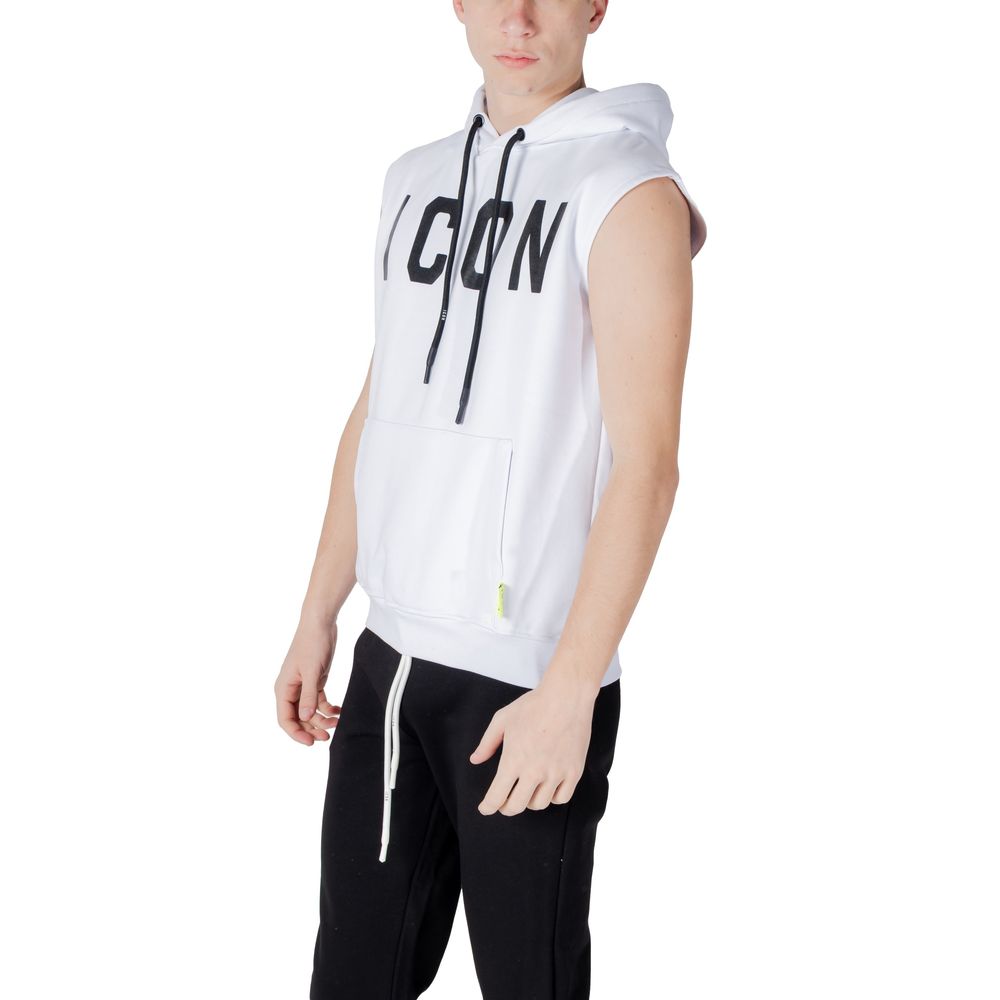 Icon White Cotton Hoodie Icon