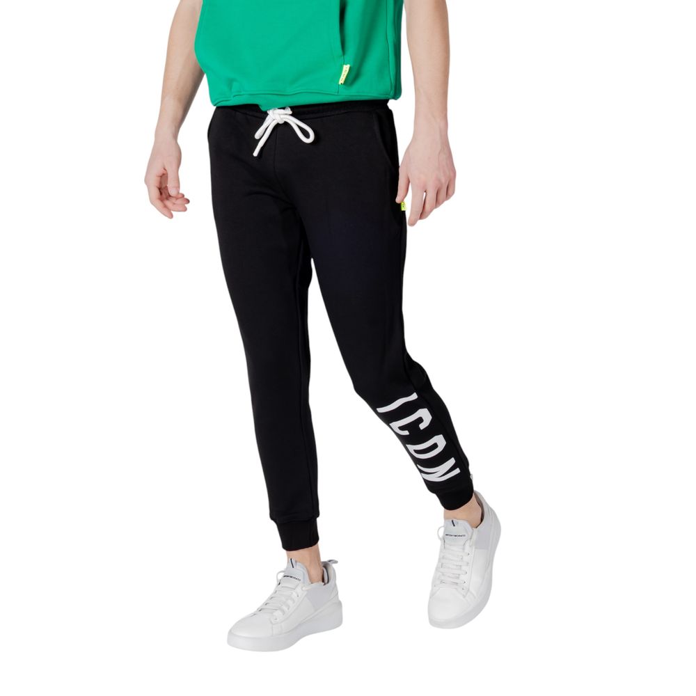 Icon Black Cotton Joggers (Workout Pants) - Eljoys Fashion 