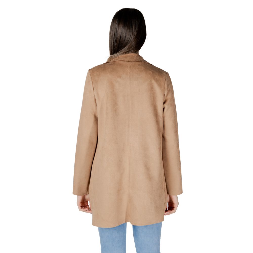 Street One Beige Polyester Trench Coat - Eljoys Fashion 