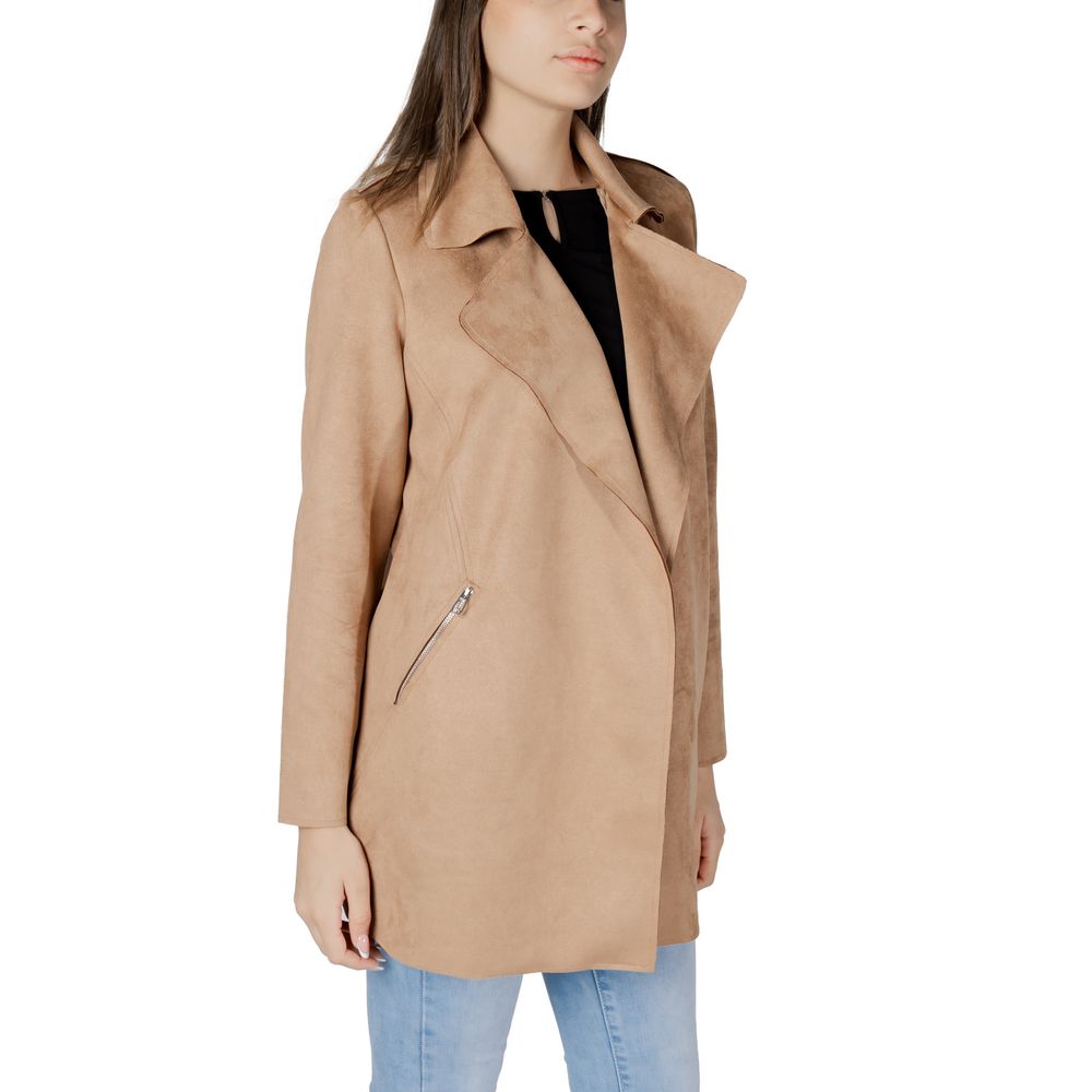 Street One Beige Polyester Trench Coat - Eljoys Fashion 