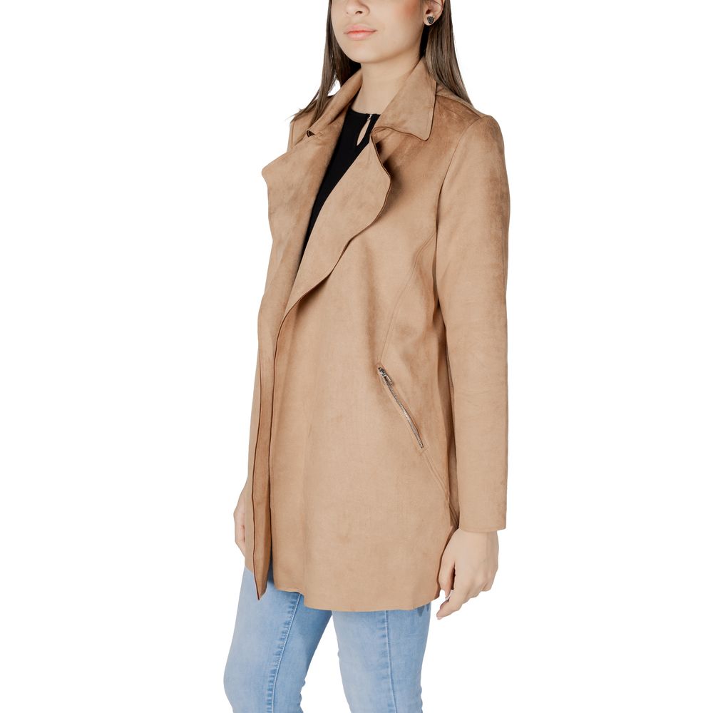 Street One Beige Polyester Trench Coat - Eljoys Fashion 