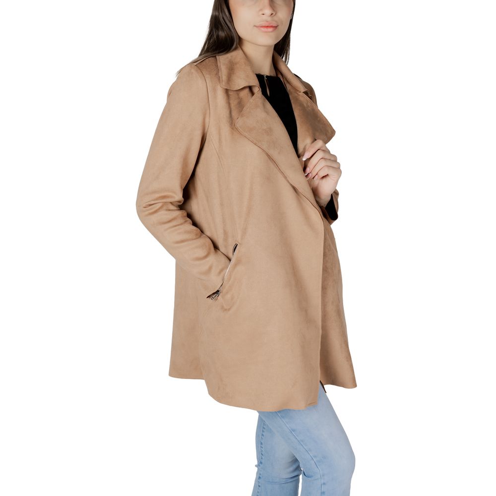 Street One Beige Polyester Trench Coat - Eljoys Fashion 