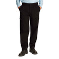 Black cotton cargo pants by Calvin Klein Jeans featuring multiple pockets and a relaxed fit.