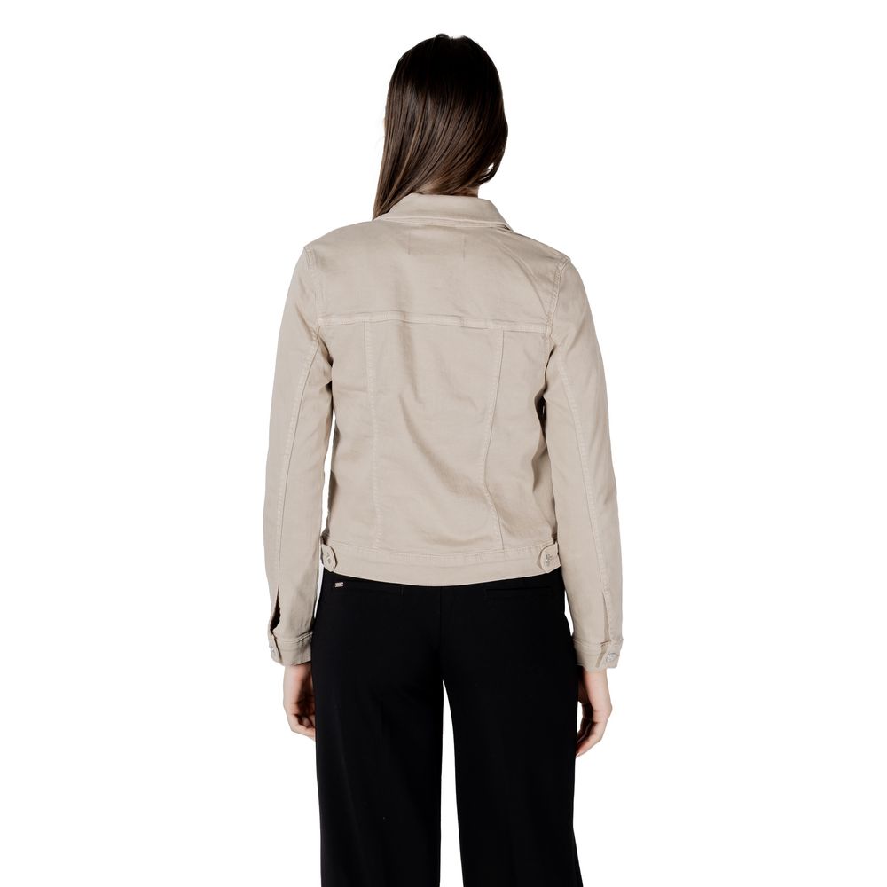 Street One Beige Cotton Jackets & Coat