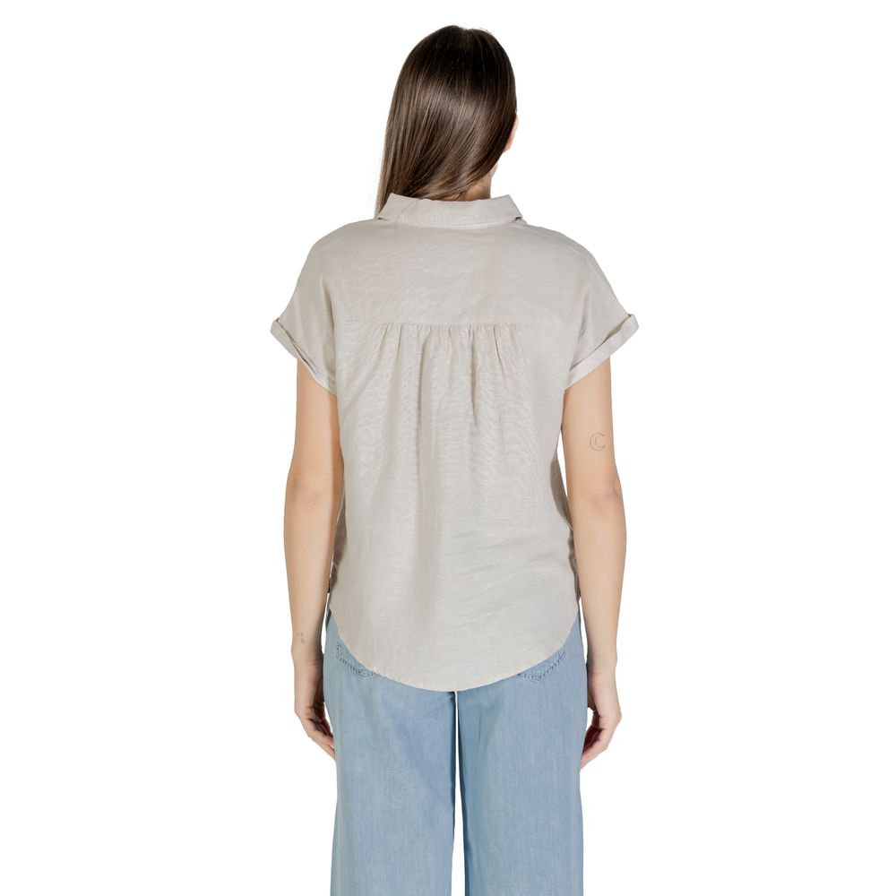Street One Beige Linen Blouse Street One