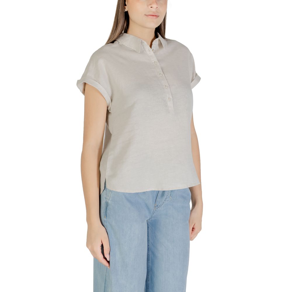 Street One Beige Linen Blouse Street One