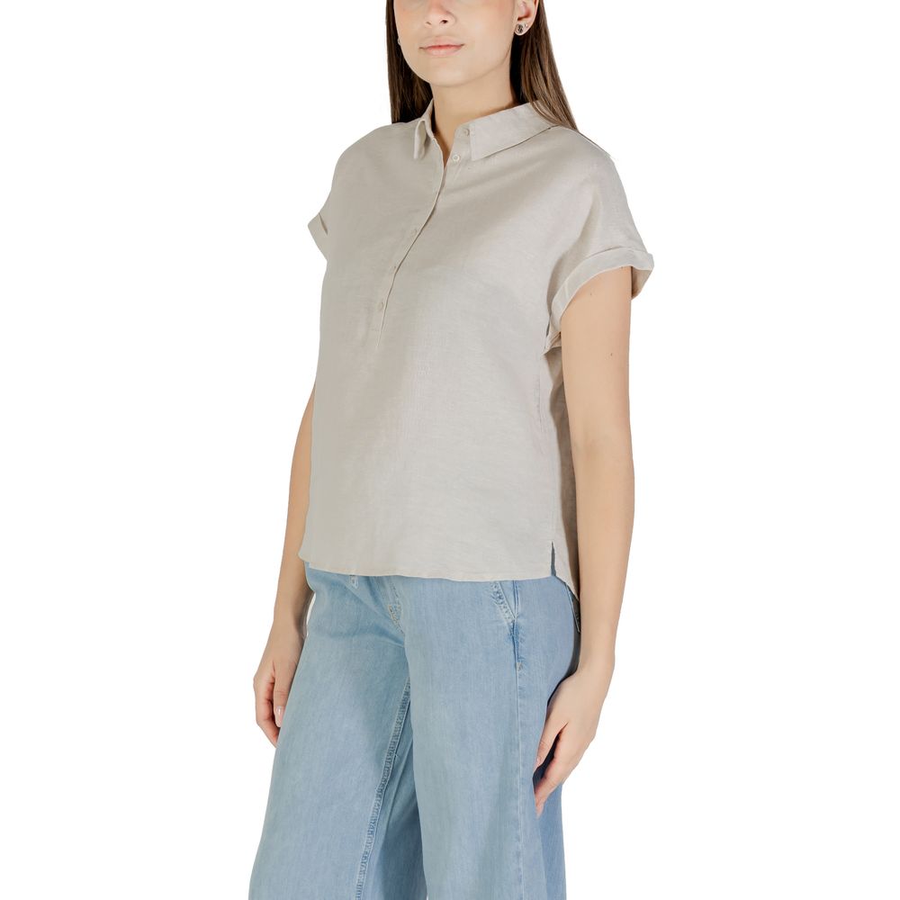Street One Beige Linen Blouse Street One