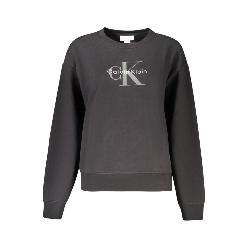 Calvin Klein Black Cotton Women's Sweatshirt Calvin Klein