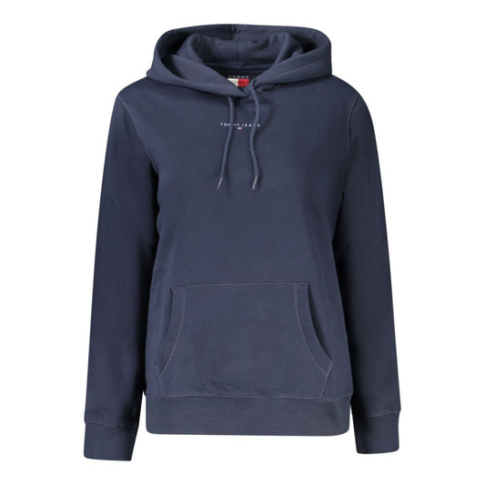Tommy Hilfiger Blue Cotton Women's Hoodie Tommy Hilfiger