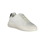 Calvin Klein Bianco Polyurethane women's sneaker with white design and sleek modern style, featuring a cushioned sole and sporty look.