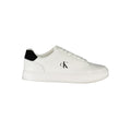 Calvin Klein Bianco polyurethane men's sneaker with white design and sleek style, perfect for casual and athletic wear.