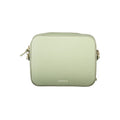 Coccinelle Verde leather women's handbag with structured design and top handles, showcasing elegant craftsmanship and smooth finish.