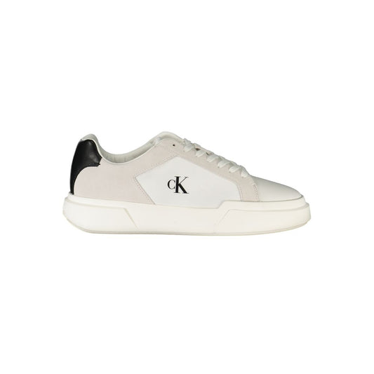 Calvin Klein Bianco Leather Men Sneaker Calvin Klein
