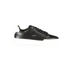 Calvin Klein Black Leather Men Sneaker Calvin Klein