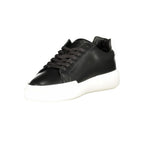 Calvin Klein Black Leather Men Sneaker Calvin Klein