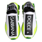 Dolce & Gabbana Black White Slip On Sorrento Sneakers Shoes