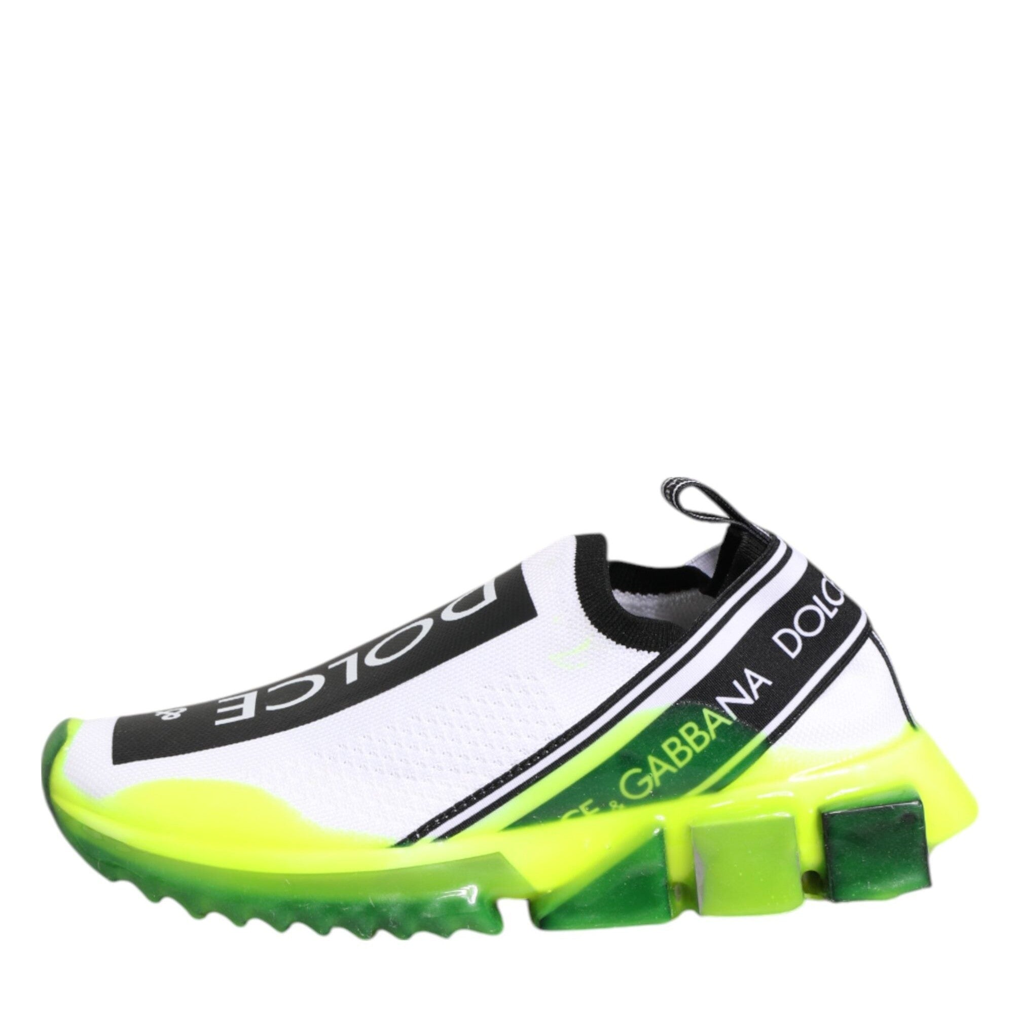Dolce & Gabbana Black White Slip On Sorrento Sneakers Shoes