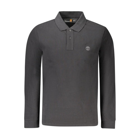 Timberland Black Cotton Men's Polo Shirt Timberland