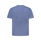Vans blue cotton men's T-shirt with crew neck and short sleeves, casual style, displayed flat on a white background.