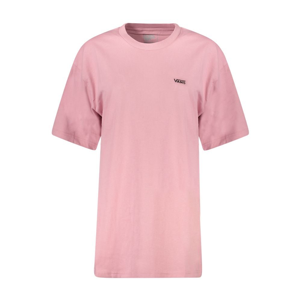 Vans Rosa cotton women's T-shirt featuring a casual fit and classic Vans logo design on the front.