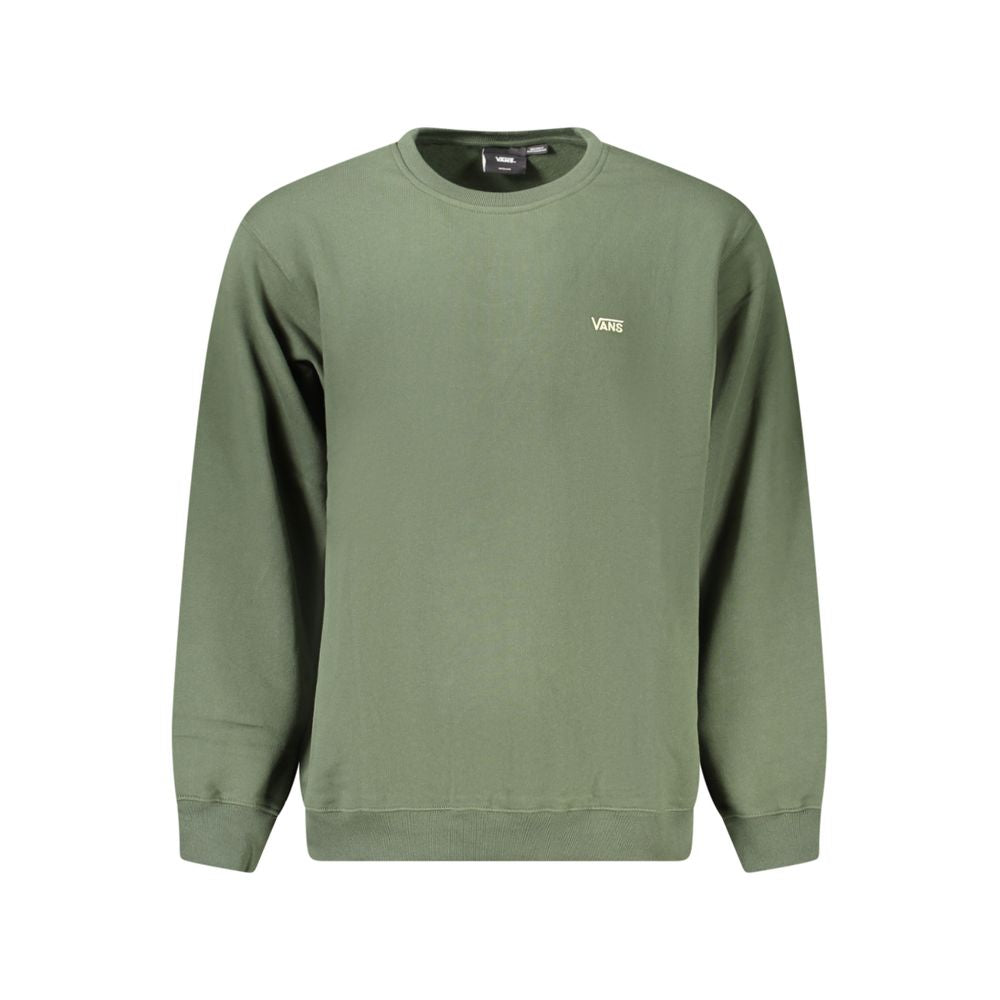 Vans Verde cotton men's sweatshirt with long sleeves and crew neckline, featuring a casual, comfortable fit.