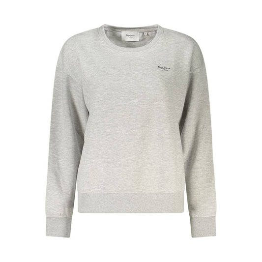 Pepe Jeans Grigio Cotton Women Sweatshirt Pepe Jeans