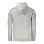 Pepe Jeans gray cotton men's sweatshirt with ribbed cuffs and crew neckline, casual style for everyday wear.