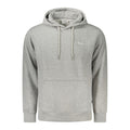 Gray Pepe Jeans men's cotton sweatshirt with crewneck and long sleeves, casual style, shown on a mannequin.