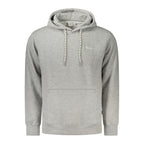 Gray Pepe Jeans men's cotton sweatshirt with crewneck and long sleeves, casual style, shown on a mannequin.