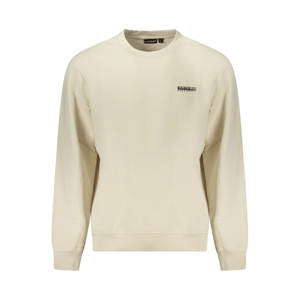 Napapijri Beige Cotton Men Sweater Napapijri