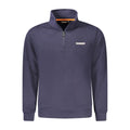 Blue cotton men's sweatshirt by Napapijri featuring a comfortable fit and casual style.