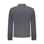 NaproNipri Nero cotton men's polo shirt shown in black with a classic collar and short sleeves.