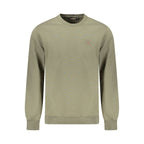 Men's Napapijri Verde cotton sweatshirt featuring a comfortable fit and classic design, suitable for casual wear.