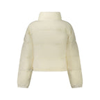 Guess Jeans Bianco women's recycled polyester jacket with a stylish fit and casual design, suitable for everyday wear.