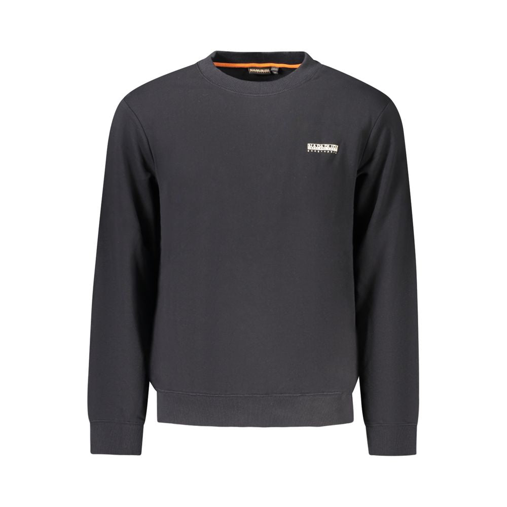 Napapijri Black Cotton Men Sweater Napapijri