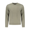 Napapijri Verde wool men's sweater featuring a crew neck and ribbed cuffs, soft and warm for casual wear.