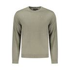 Napapijri Verde wool men's sweater featuring a crew neck and ribbed cuffs, soft and warm for casual wear.